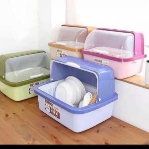 Plate Dish Rack With Cover