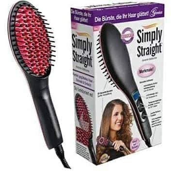 Simply Straight Hair Straightener And Curler Brush AbJ - Nano Smart Store