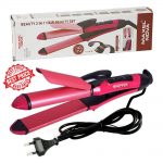 Introducing the 2 in 1 Hair Straightener and Curler, your ultimate styling tool for creating versatile looks with ease. Brought to you by Nano Smart Store, this innovative device combines the functionalities of a hair straightener and a curling iron, allowing you to switch up your hairstyle effortlessly. Experience the convenience of the 2 in 1 Hair Straightener and Curler. With its dual-function design, you can achieve sleek, straight hair or bouncy, beautiful curls using just one tool. Say goodbye to cluttered countertops and multiple styling tools - this versatile device has got you covered. Create flawless hairstyles with the 2 in 1 Hair Straightener and Curler. It features high-quality ceramic plates that glide smoothly through your hair, evenly distributing heat for consistent results. The adjustable temperature settings allow you to customize the heat according to your hair type, ensuring optimal styling without causing damage. Switching between straightening and curling is a breeze with the 2 in 1 Hair Straightener and Curler. The rounded barrel and curved edges enable you to create different curl sizes and styles, from loose waves to tight coils. Experiment with various looks and transform your hair effortlessly for any occasion. Designed with user convenience in mind, the 2 in 1 Hair Straightener and Curler heats up quickly, saving you time in your busy routine. The lightweight and ergonomic design make it comfortable to hold and maneuver, reducing strain on your wrists and ensuring precise styling. Upgrade your hairstyling game with the 2 in 1 Hair Straightener and Curler from Nano Smart Store. Embrace versatility and creativity as you effortlessly transform your hair into sleek and straight or voluminous and curly styles. This all-in-one styling tool is a must-have for achieving salon-quality results at home. Experience the best of both worlds with Nano Smart Store's 2 in 1 Hair Straightener and Curler!