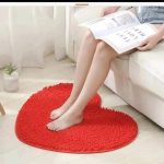 Love Shape Foot Mat