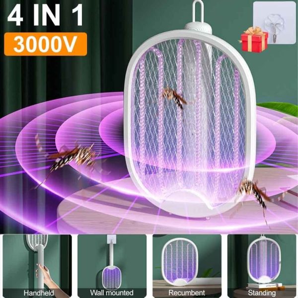 4 in 1 Rechargeable Mosquito Swatter and Lamp