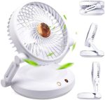 Rechargeable Rotating Desktop Fan